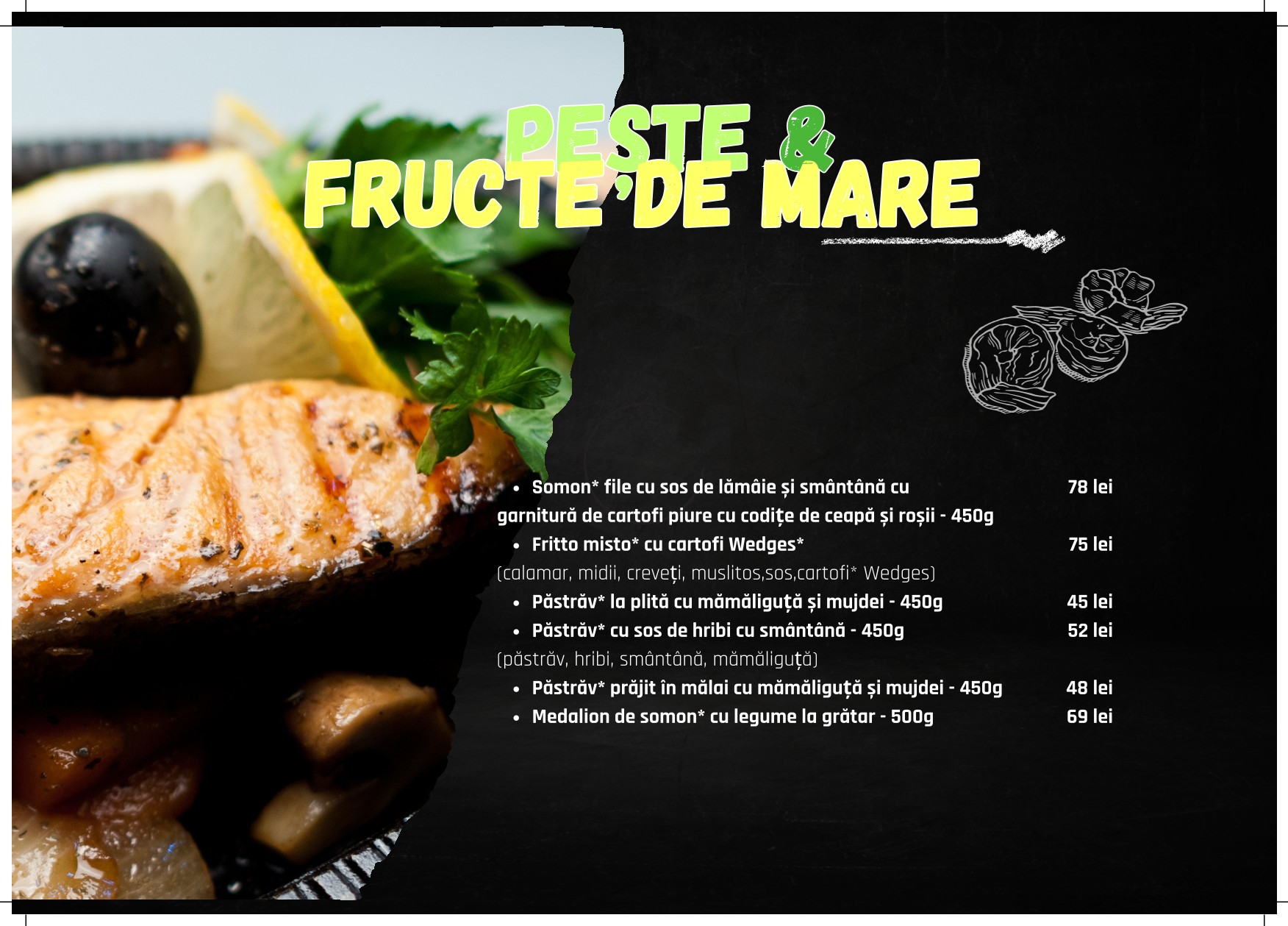 meniu restaurant ALDI gura Humorului